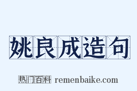 姚良成造句是什么意思的图片